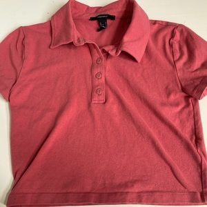 pink collard tee, size medium but runs a little small